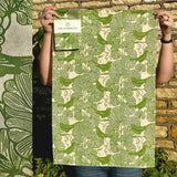 Blackbird and Vine Tea Towel 2