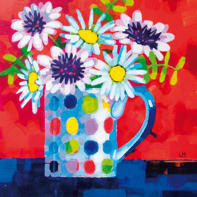 Jenny Hancock, Spotty Cup, Blank Fine Art Greeting card