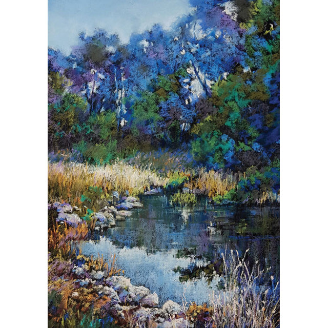 Helen Miles, Along The Creek, Fine Art Greeting Card