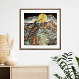 Time To Stare At Golden Moon, The Dancing Fish Were There To Catch, Walberswick - Giclee Print