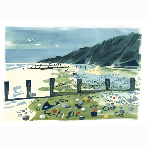 Sarah McMemeny, Beach Colours, Fine Art Greeting Card